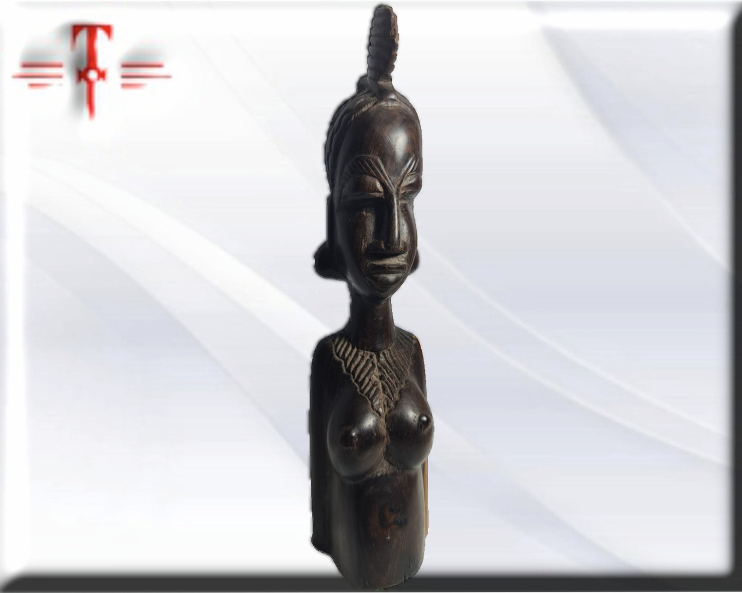 Busto mujer africana   Galería arte , antigüedad , artesanías africanas
