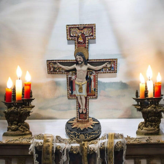 Crucifijo Cruz San Damian  . Catholic Saints and Virgins, Religious products,