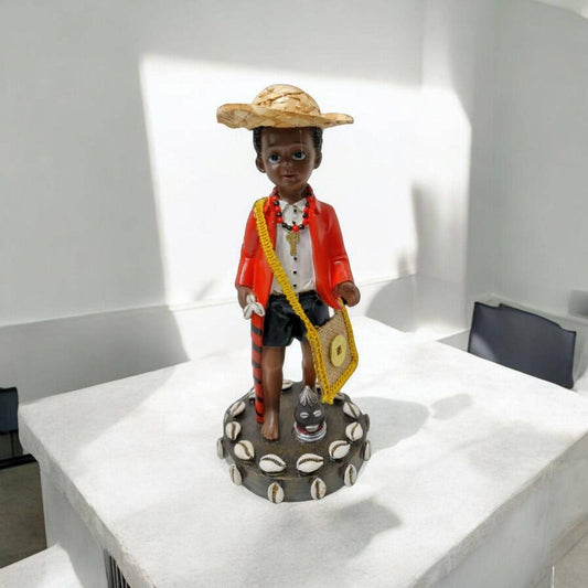 Estatua Niño Elegguá , santeria orisha yoruba , religion
