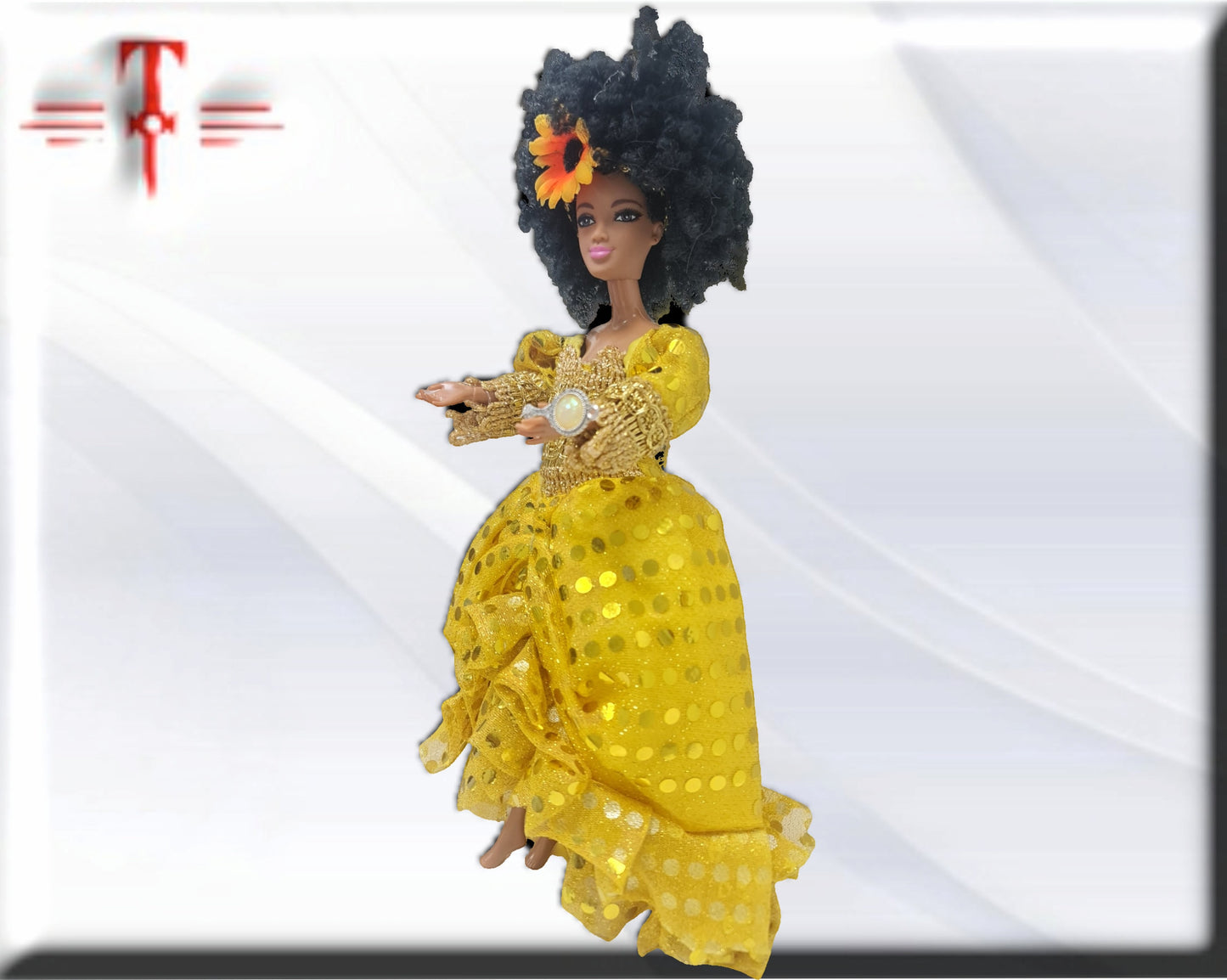 Muñeca Orisha Oshún , Diosa de las aguas dulces , Deidad del Panteón Yoruba