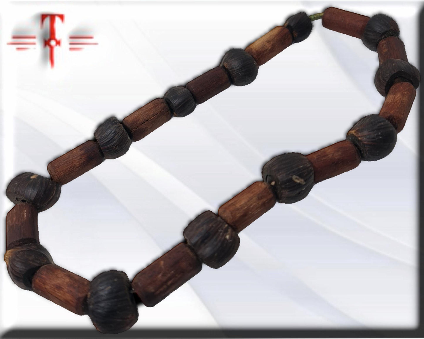 African Ikin Iroko Necklace, Protection, Vodun secrets, traditional African art
