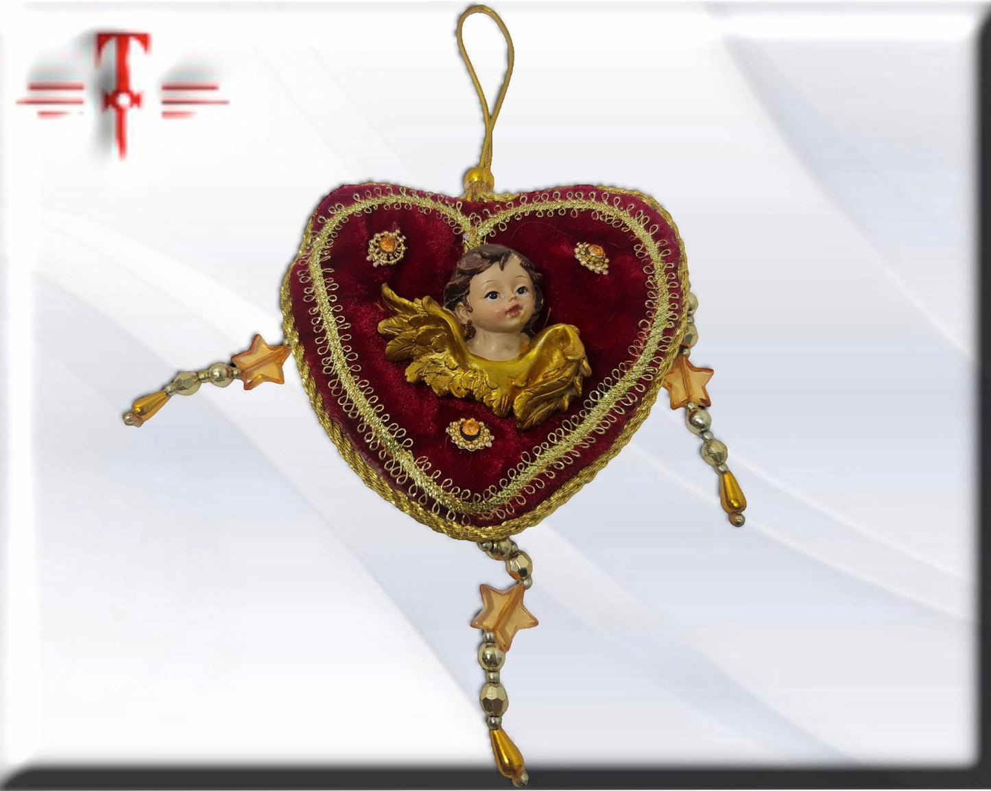 Colgador corazon angel ,  productos Religiosos