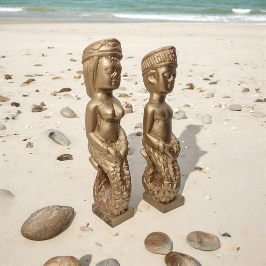 Estatuas Mami wata , diosa del Mar, Hombre y Mujer, Africa