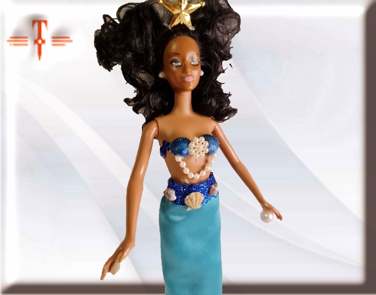 Muñeca Orisha Yemayá , Mami-wata ,  santería Yoruba