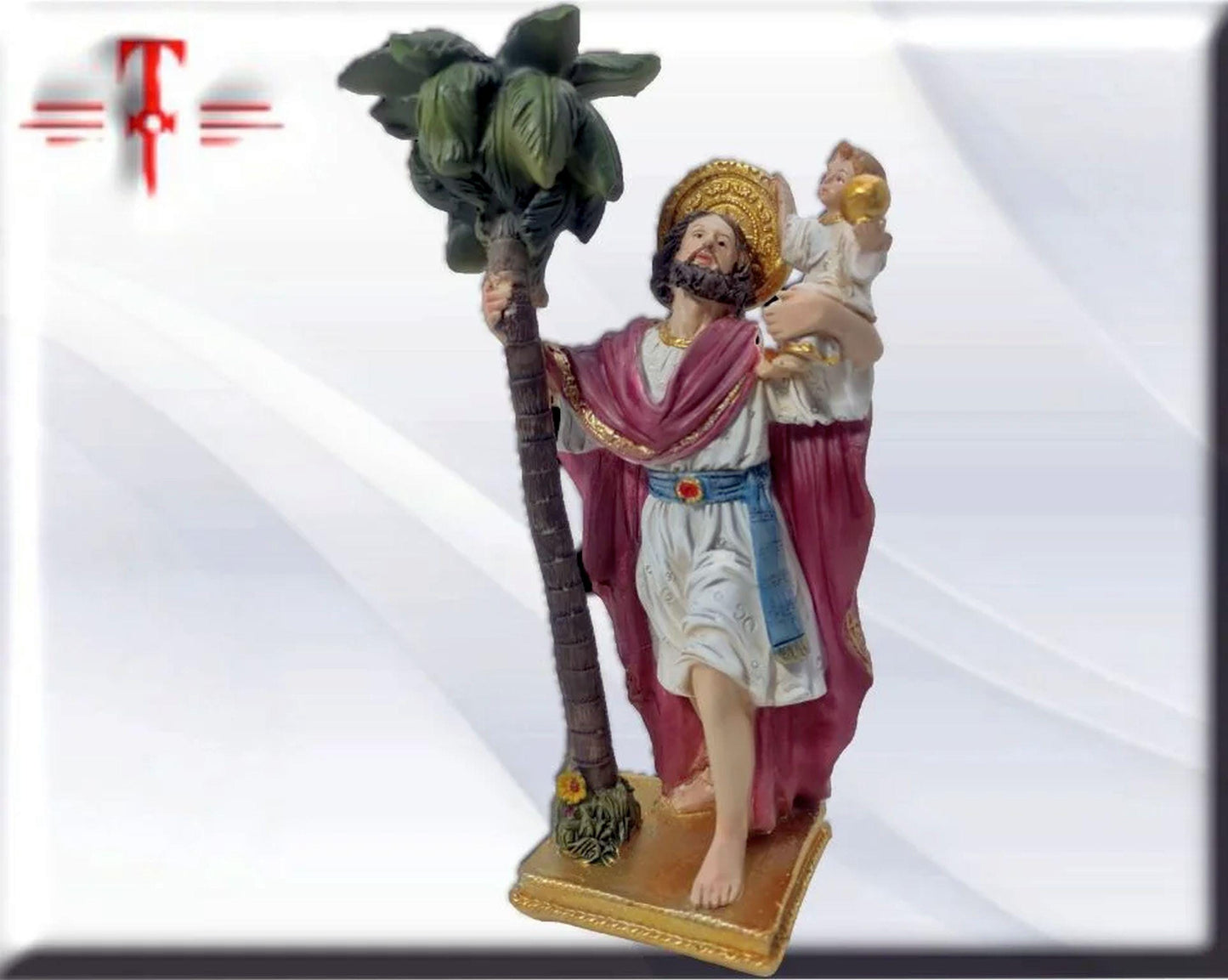 San Cristobal bajo Palmera , Santos y Vírgenes católicos , productos Religiosos