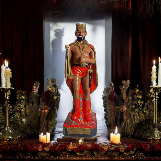 Estatua , Figura , exu rey de las 7 encrucijadas , kimbisa, umbanda, candomble