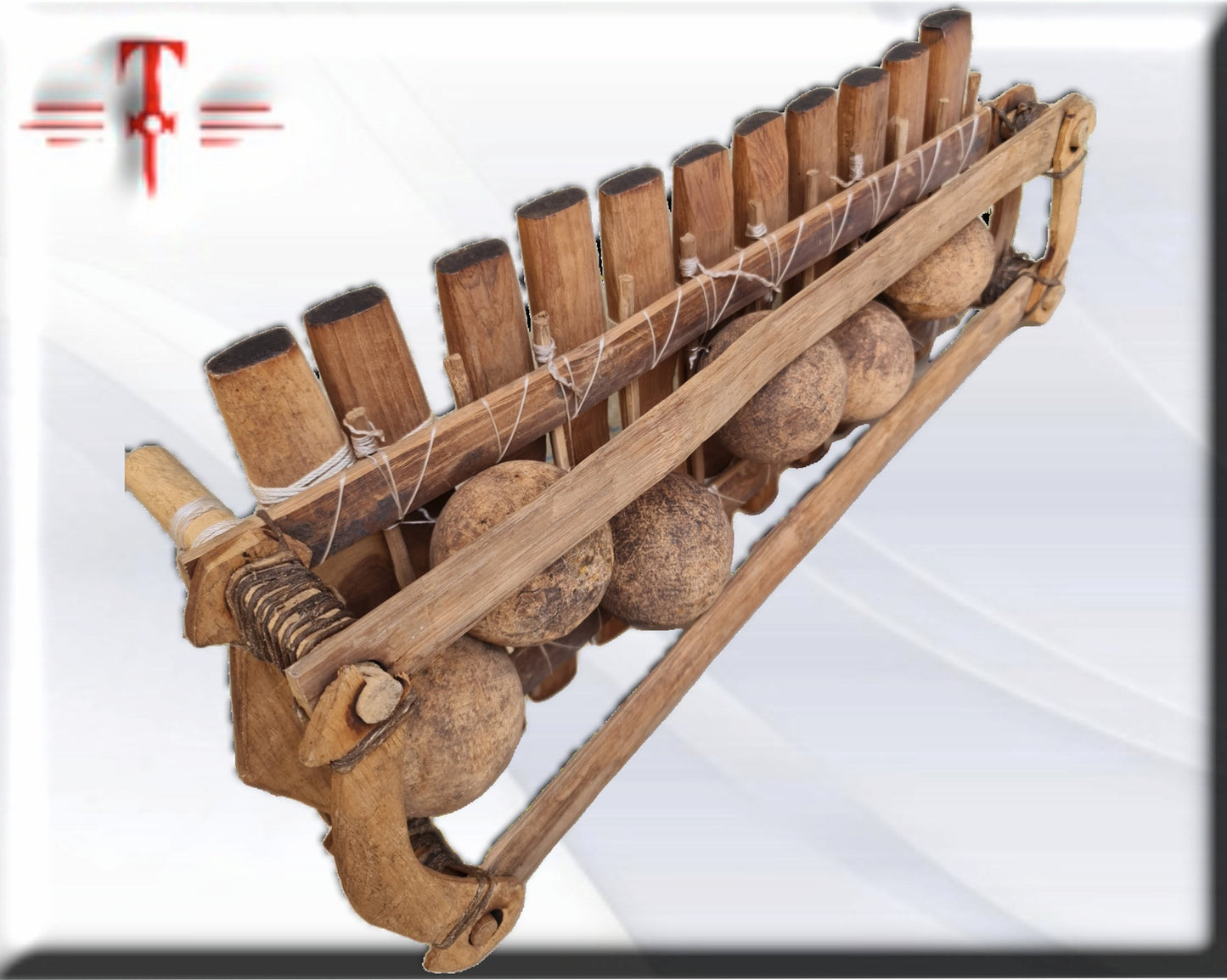 Instrumento musical balafón de 11 notas , hecho en África , arte africano , percusión