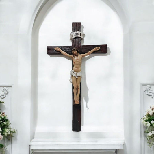 Crucifijo 25cm  . virgenes y santos catolicos , productos religiosos