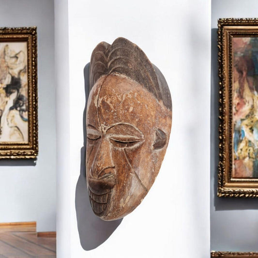 Máscara etnia Punu ( Gabon arte africano)  Punu ethnic mask ( Gabon African art)