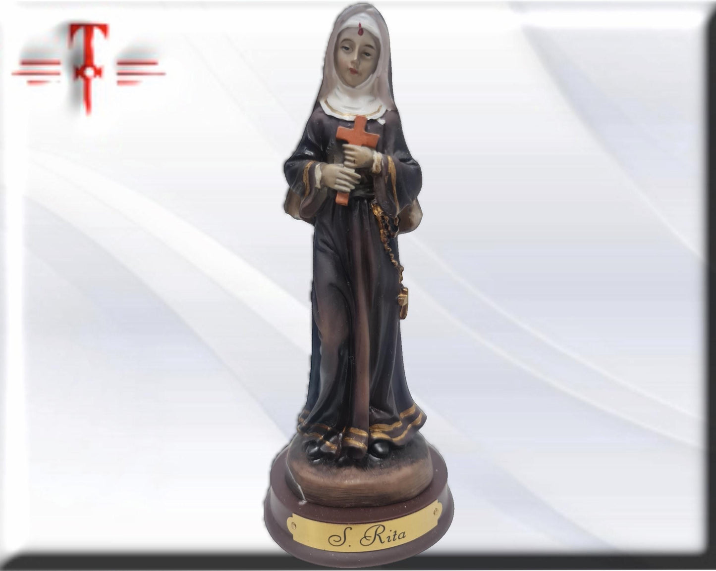 Estatua Santa Rita de Casia  . Catholic Saints and Virgins, Religious products,