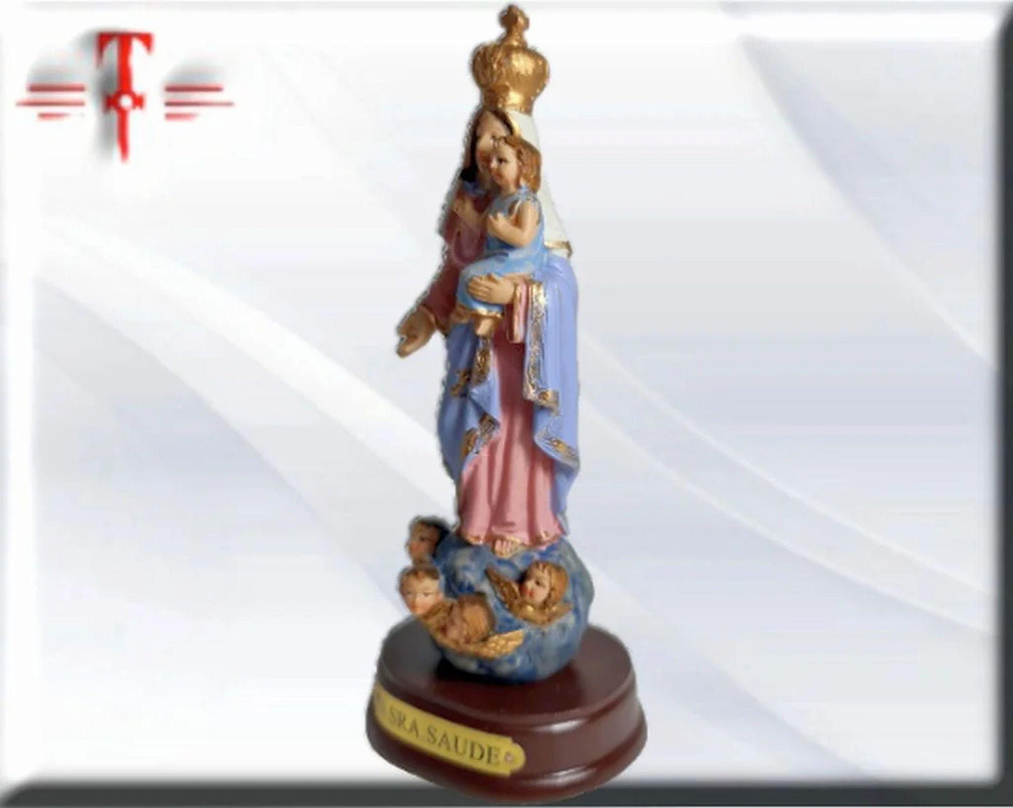Nuestra Señora de la salud ( Saude ) con niño , virgenes y santos catolicos