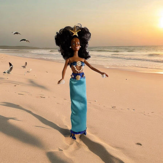 Muñeca Orisha Yemayá , Mami-wata ,  santería Yoruba