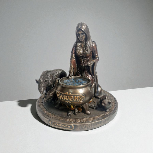 Statue des Gottes Dagda, mythologische Götter, esoterische und religiöse Gegenstände, handbemalt