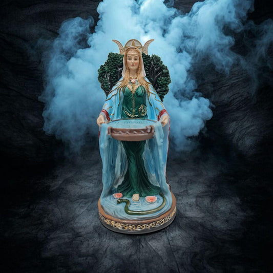Estatua Diosa Danu , dioses mitologicos , articulos esotéricos y religiosos , pintado a mano