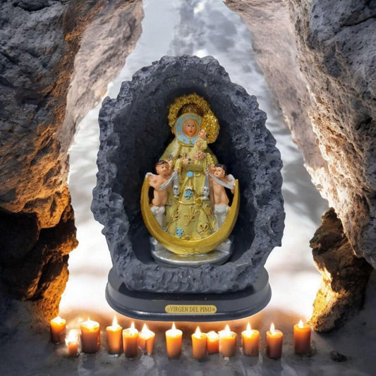 Virgen del Pino en cueva , Santos y Vírgenes católicos , productos Religiosos