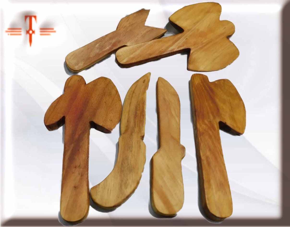 Herramientas Shangó de madera Santería