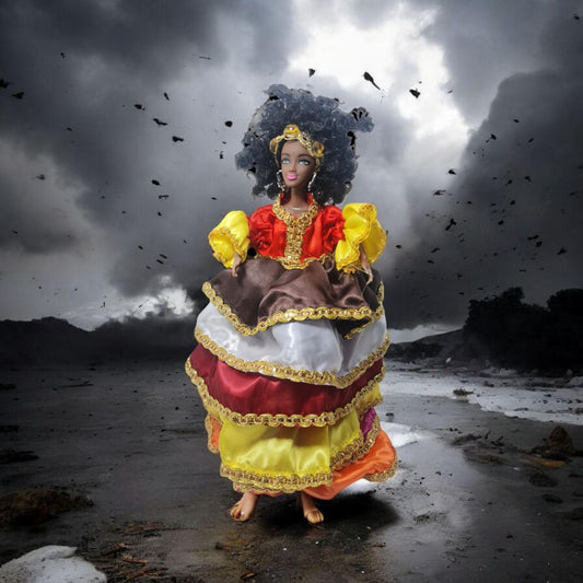 Muñeca Orisha Oyá , Iansa , santería yoruba lucumí