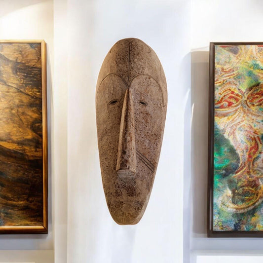Máscara Ngbaka Congo , arte africano , Galería de arte , antigüedad