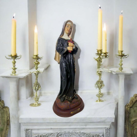 Estatua Santa Rita de Casia 41cm . Catholic Saints and Virgins, Religious products,