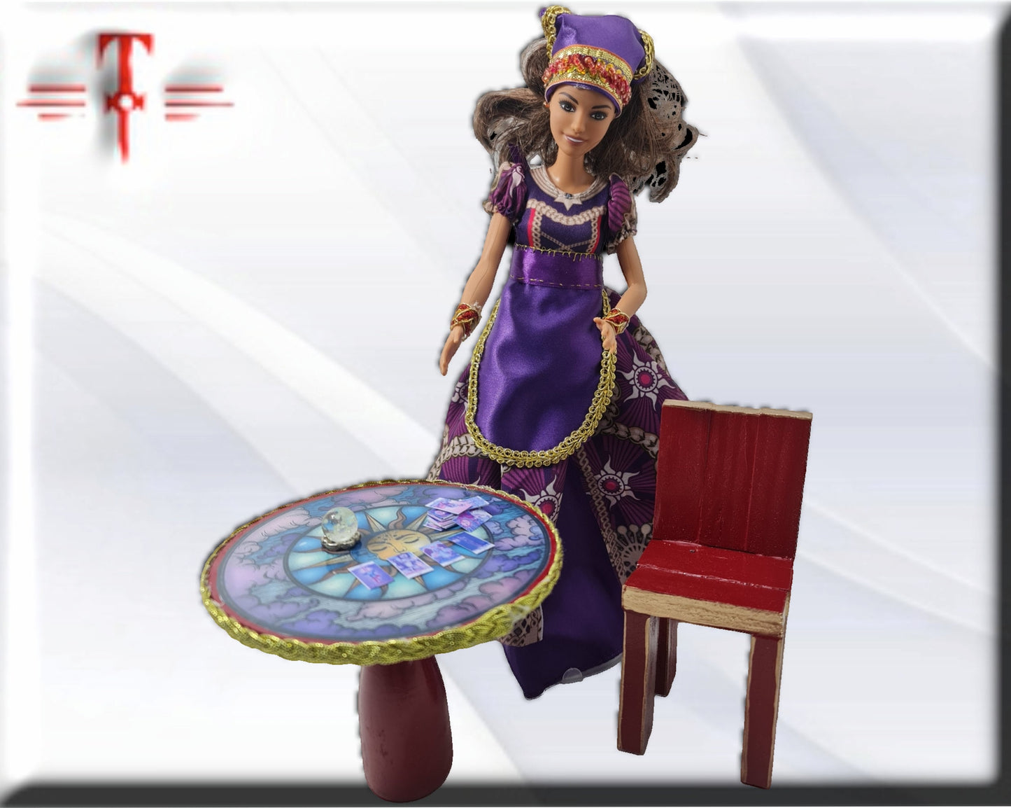 Muñeca Gitana tarotista Zingara , vidente bola cristal , tarot , adivinacion