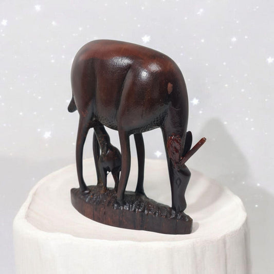 Ciervo madera , animal decoracion del hogar - producto artesanal