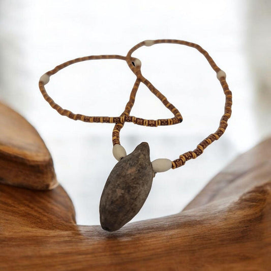 Necklace with seed for protection and luck attraction , secrets of African voodoo