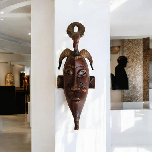 Máscara Gouro Costa de Marfil , arte Africano ,