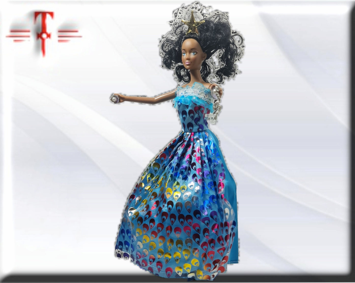 Muñeca Orisha Yemaya , Diosa del Mar , Deidad del Panteón Yoruba