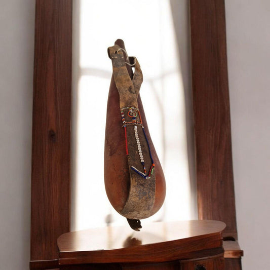 Contenedor calabaza , arte Africano , Galería de arte , hecho a mano