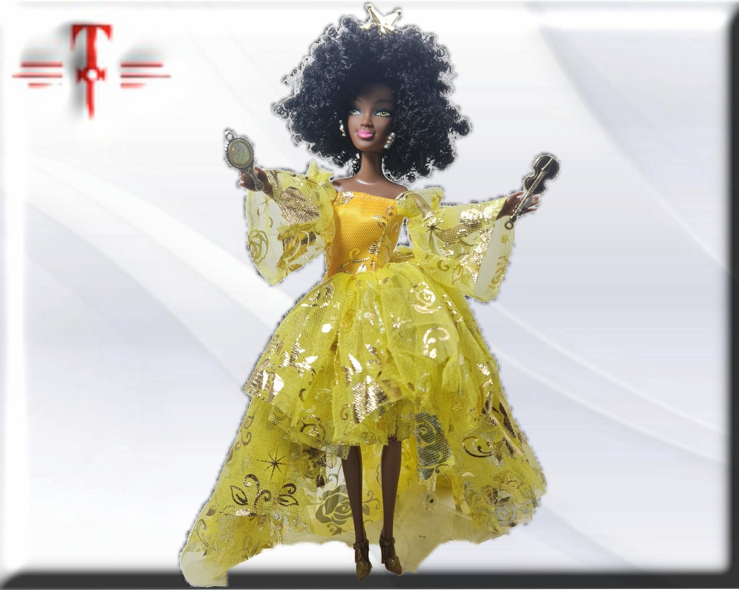 Muñeca Orisha Oshún , Diosa de las aguas dulces , Deidad del Panteón Yoruba