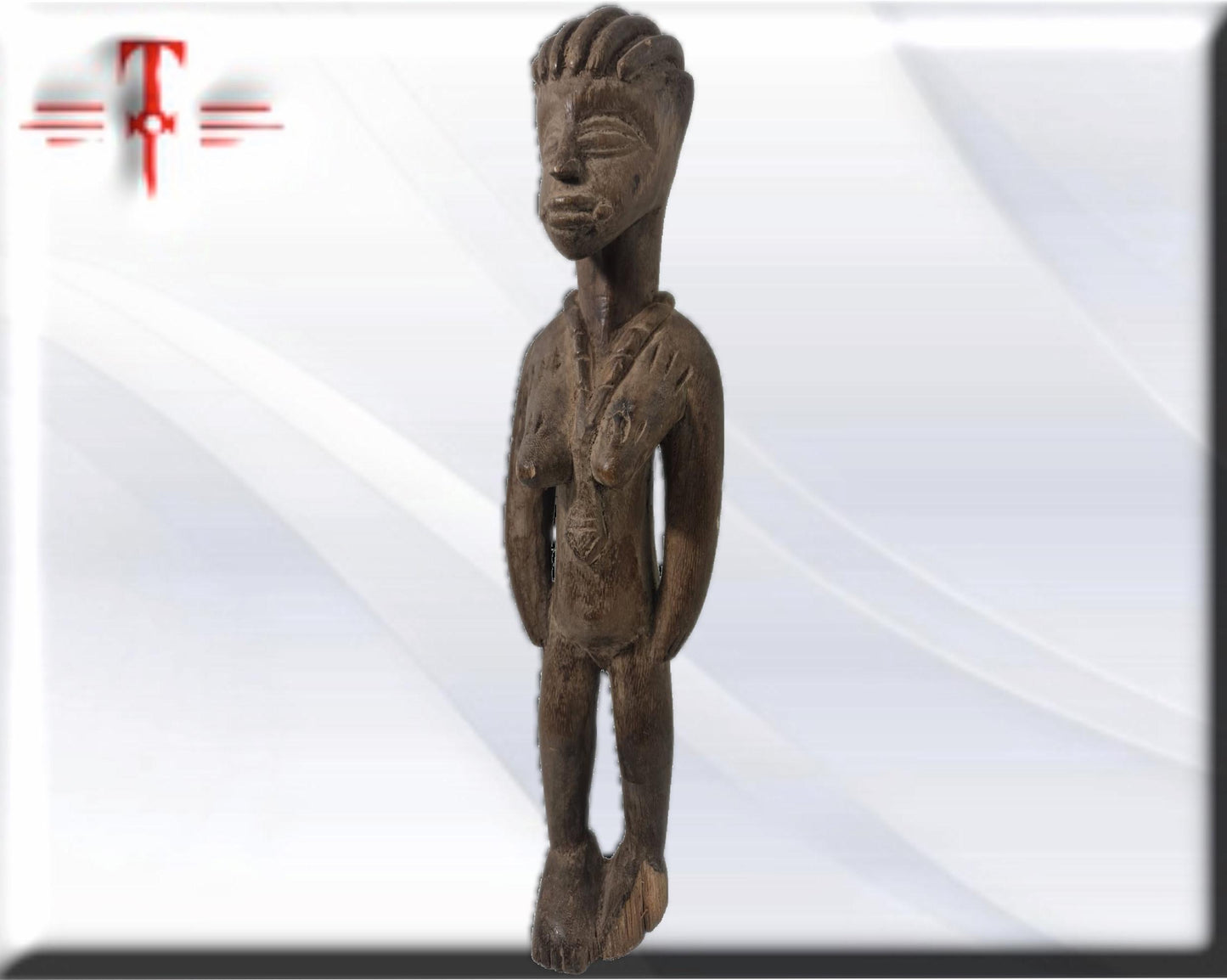 Estatua Africana de madera  , arte Africano , Galería de arte , hecho a mano