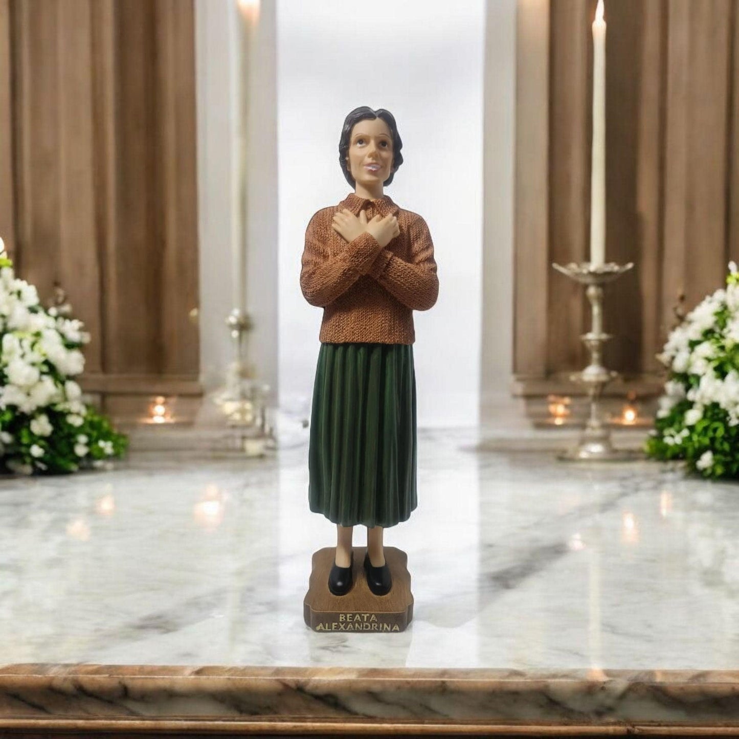 Blessed Alexandrina Statue , Catholic Saints and Virgins, Religious products,