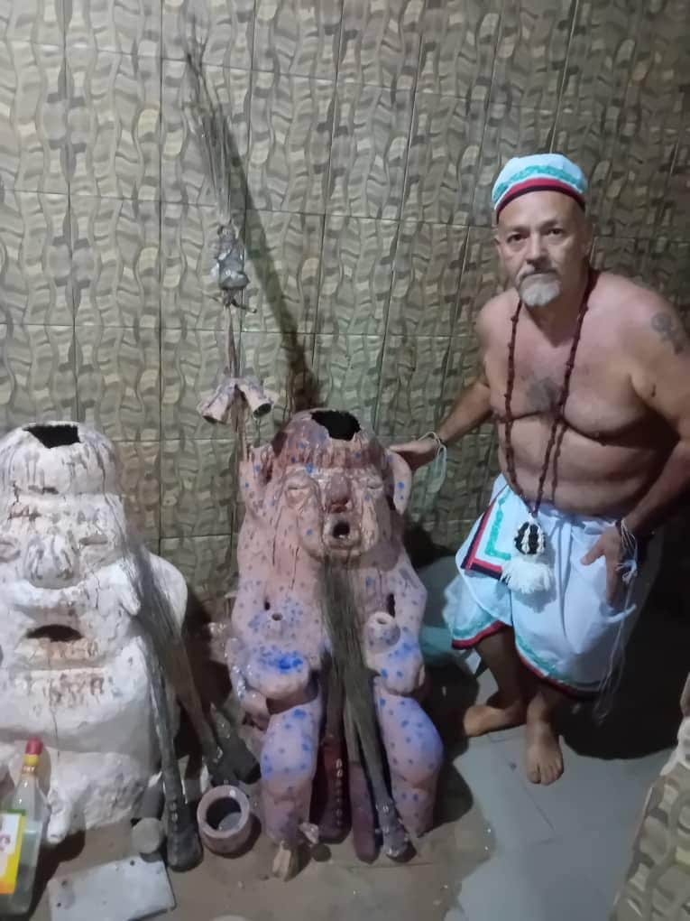 Afrikanisches Amulett für Gesundheit Vodun Zakpata (Babalu Ayé – Heiliger Lazarus) Geheimnisse des afrikanischen Vodun