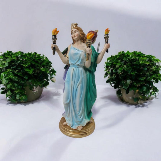 Diosa Hekate , dioses mitologicos , articulos esotéricos y religiosos , pintado a mano