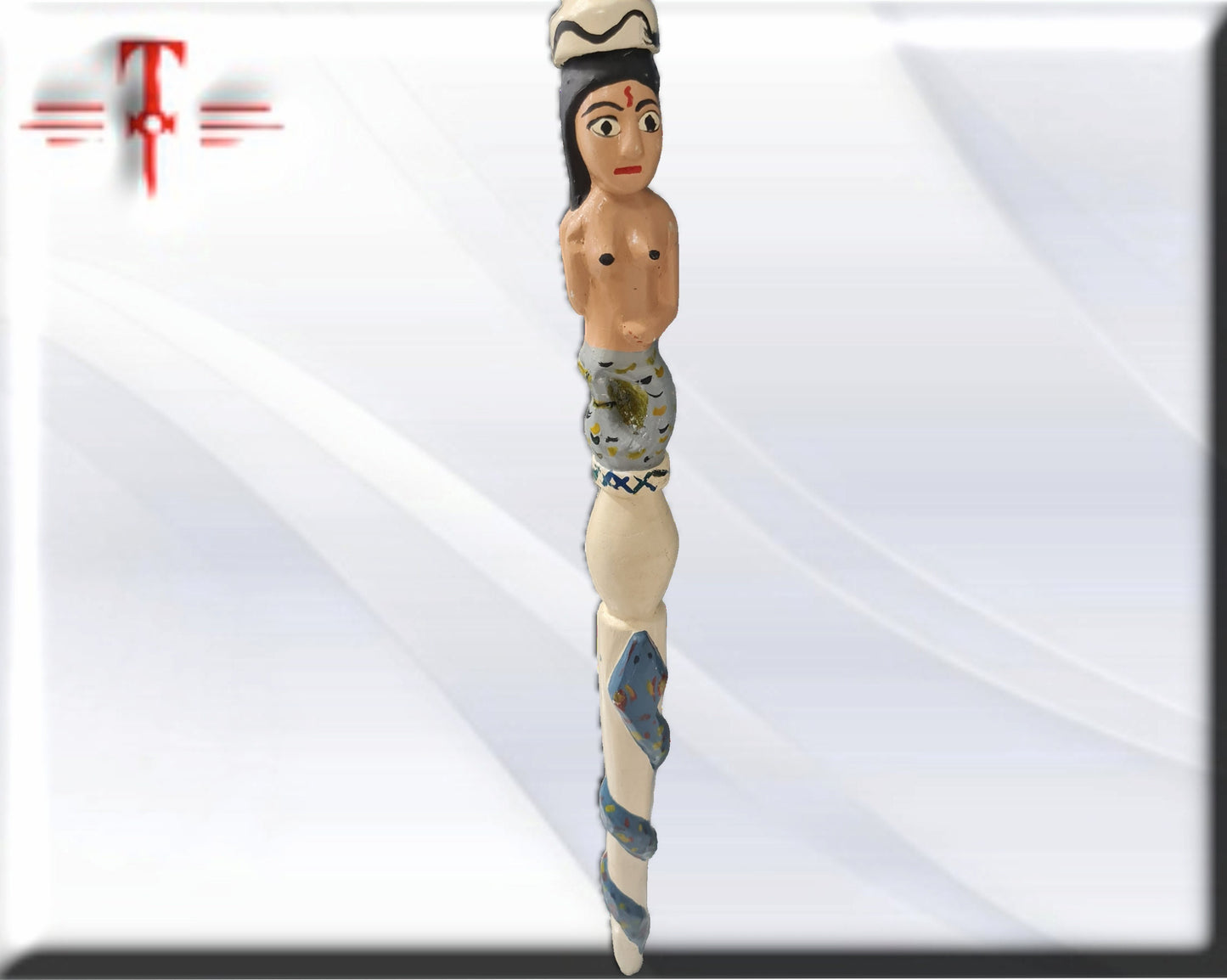 Mami Wata Stock mit Schlange, ursprünglich aus Afrika (Benin) Yemaya