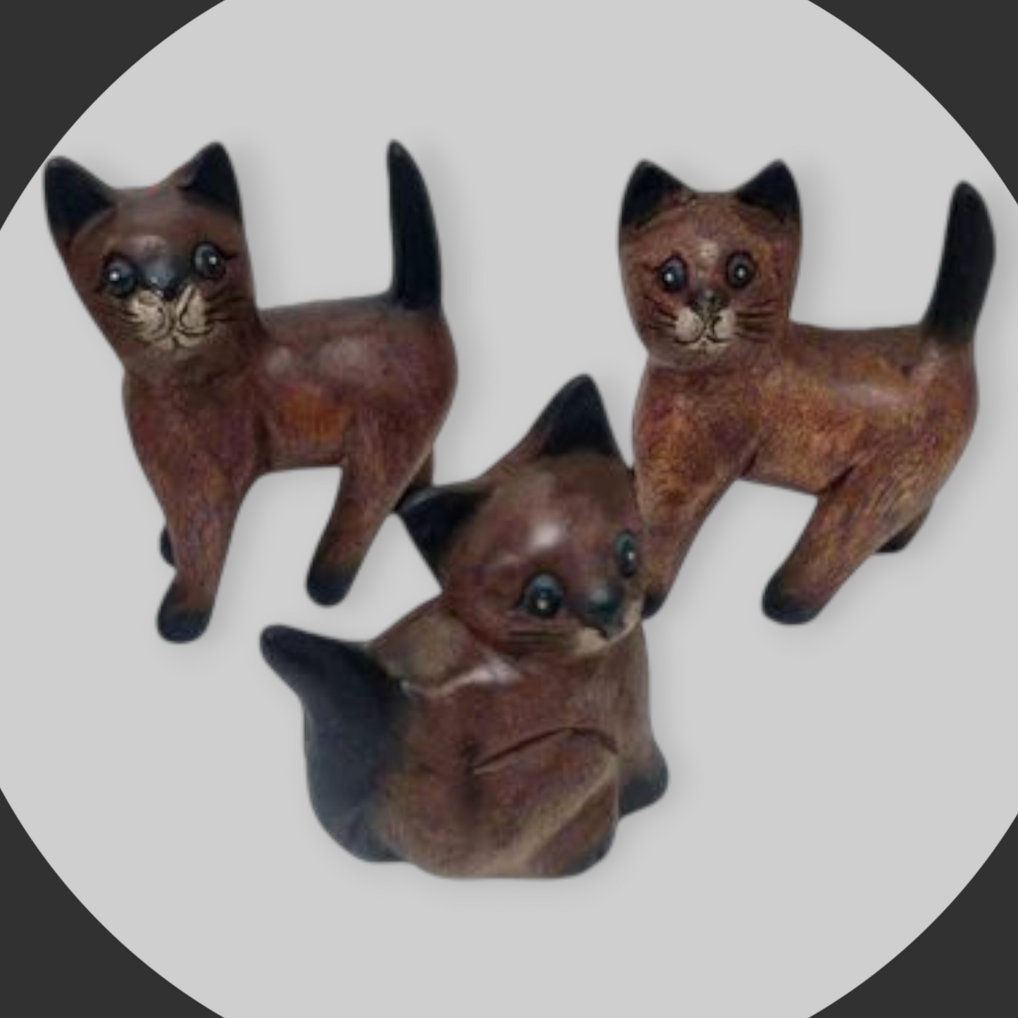 Gato de madera 12cm