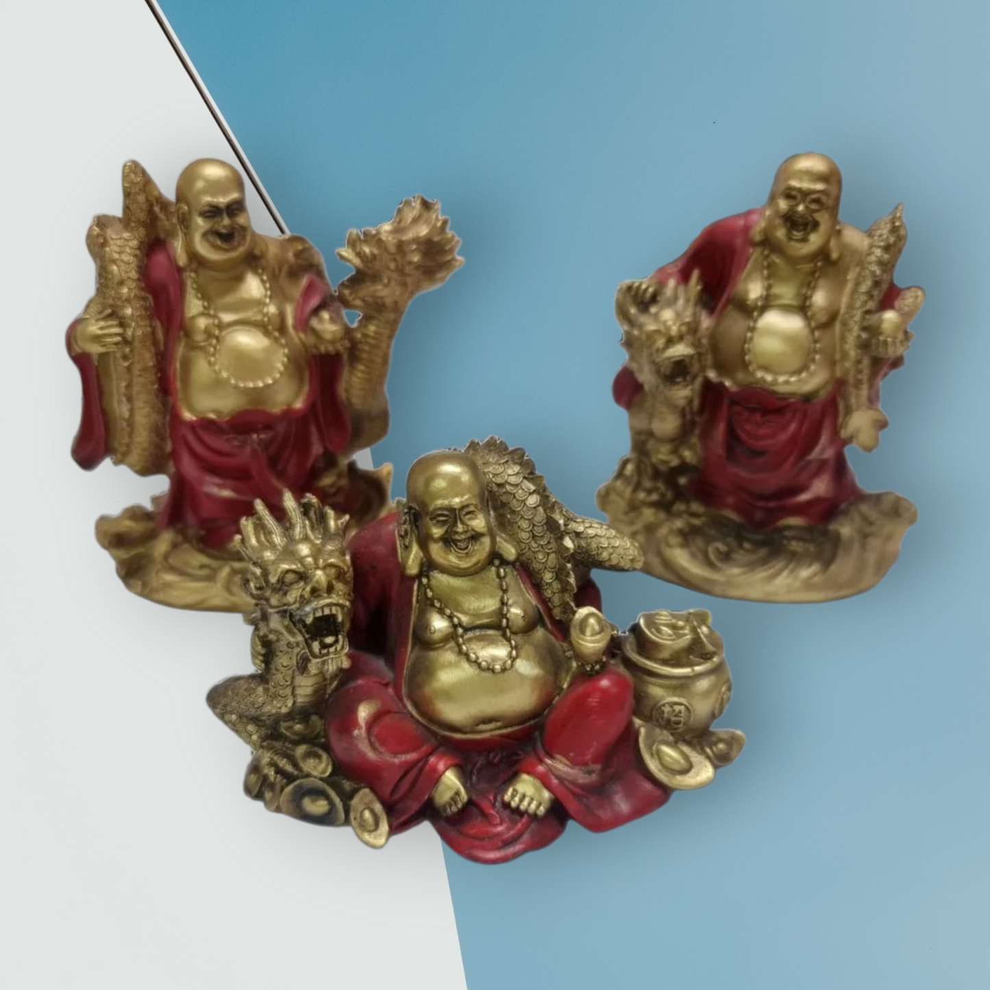 Buda de la fortuna rojo
