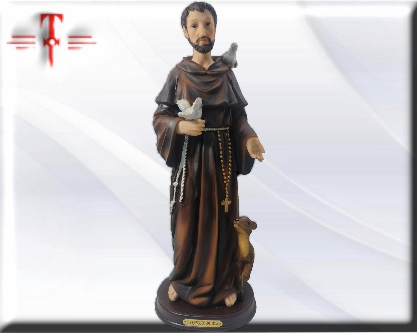 San Francisco de Asis 32cm , Santos y Vírgenes católicos , productos Religiosos