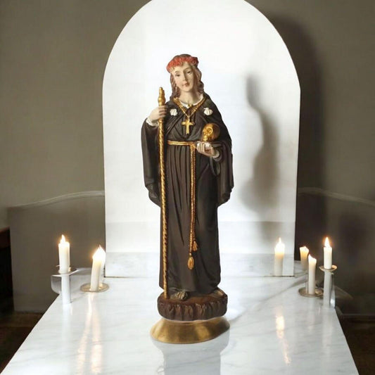 María Magdalena con libro y calavera. Santos y vírgenes católicos, productos religiosos.