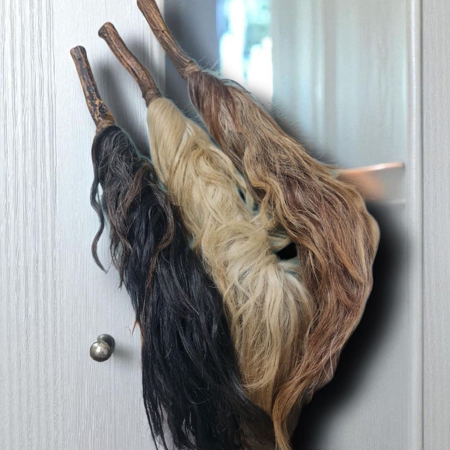 iruke africano con mango de asta de ciervo , Ifá Santeria Palo Mayombe babalawo