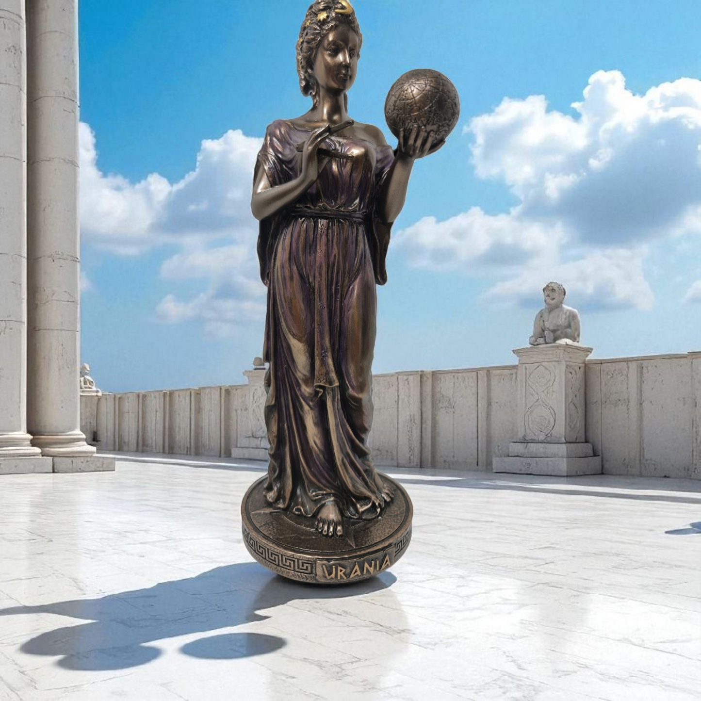 Statue des Gottes Dagda, mythologische Götter, esoterische und religiöse Gegenstände, handbemalt