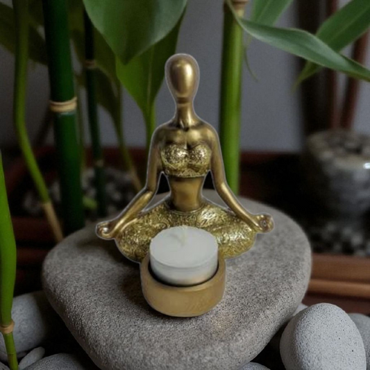 Porta velas Yoga