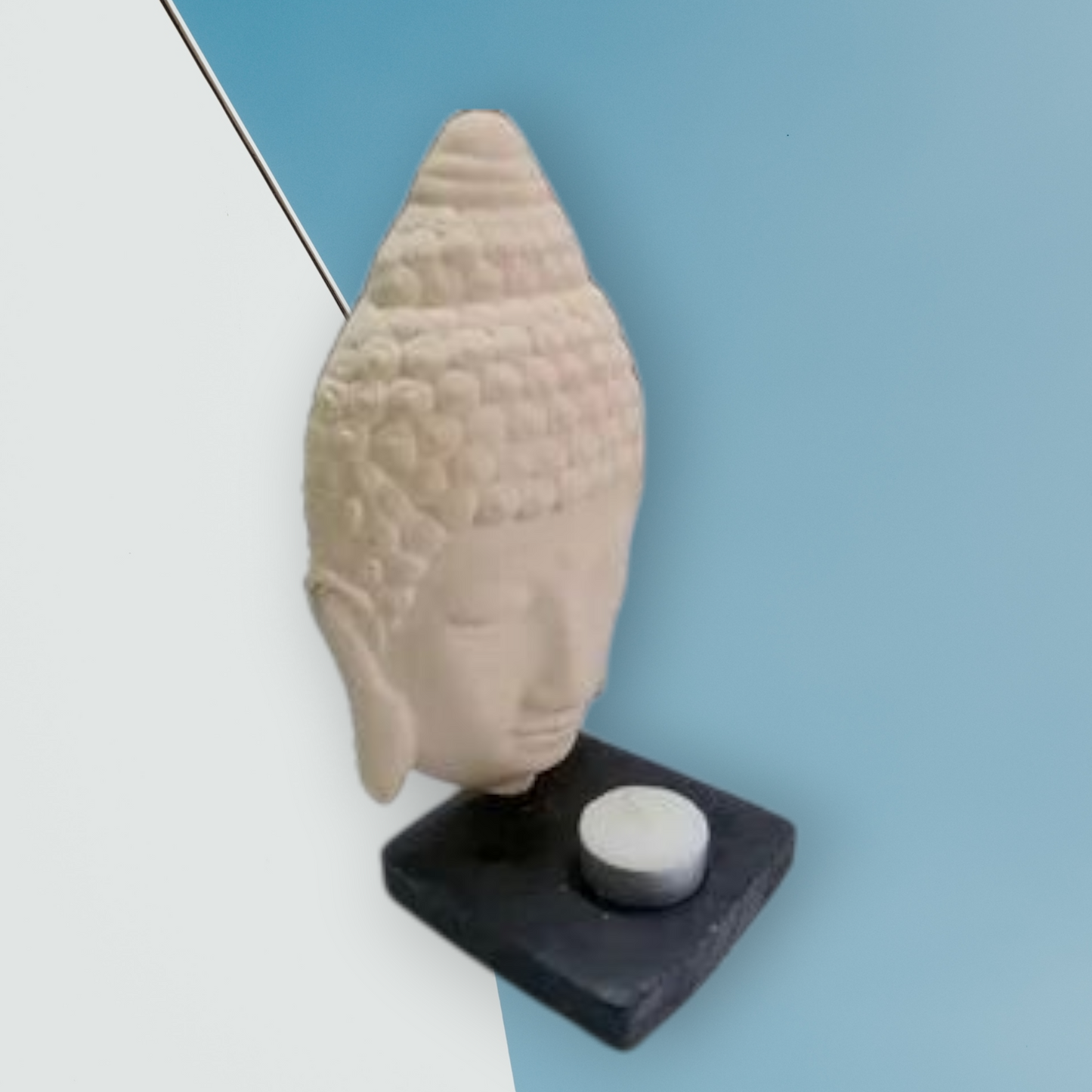 Porta velas busto de buda