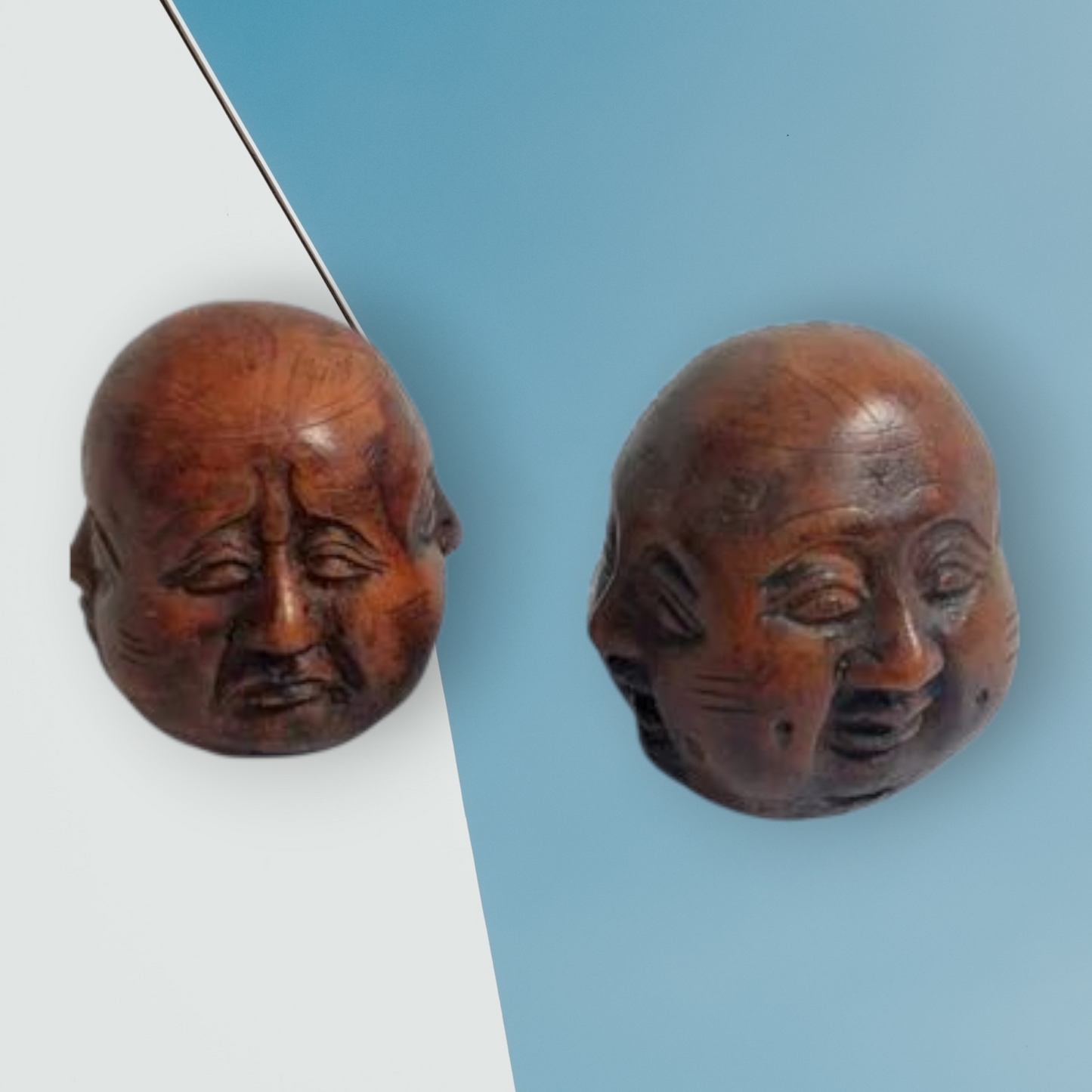 cabeza de Buda de cuatro caras