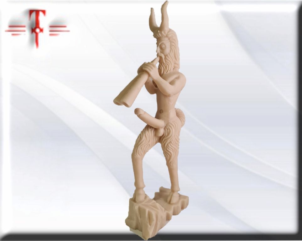 Statue des Gottes Dagda, mythologische Götter, esoterische und religiöse Gegenstände, handbemalt