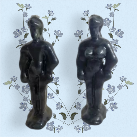 Vela cuerpo persona Negro