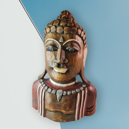 Busto de Buda madera
