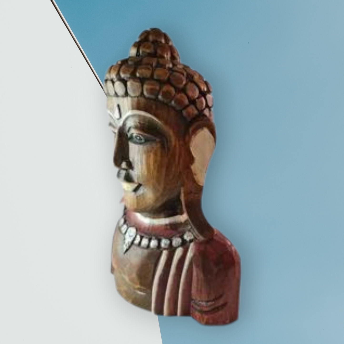 Busto de Buda madera