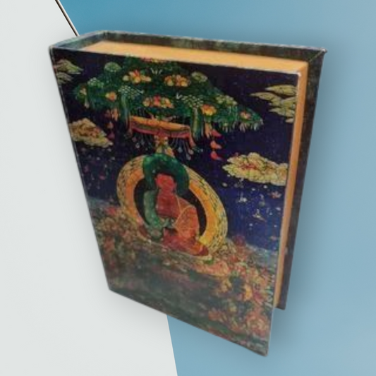 caja de Buda con forma de libro