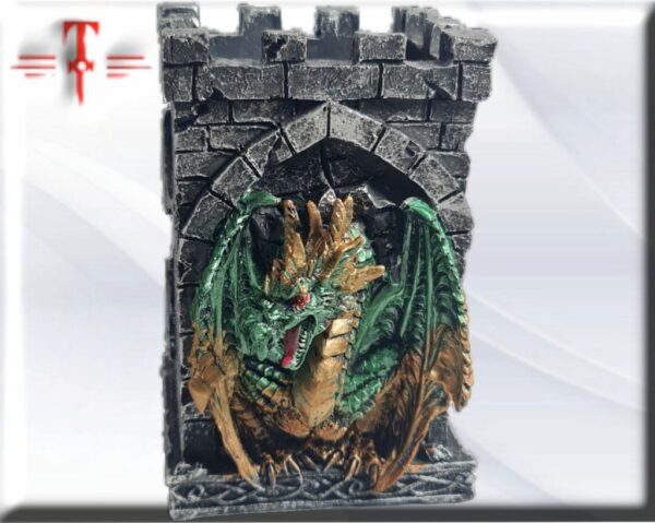 lapicero torre dragón articulo de maxima calidad. medidas 11.5*7*8cm peso: 314gr material : resina